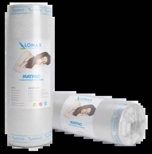 Матрас Lonax Roll Memory 4, Белый