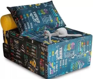 Прямой диван Puzzle Bag, Синий