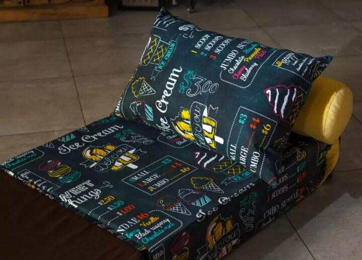 Прямой диван Puzzle Bag, Синий