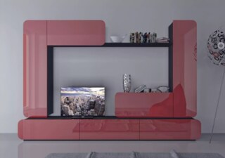 Стенка Модерн Аймеб 7 арт57, Красный