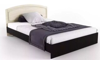 Кровать Сибирь с Матрасом Divano Classic 140 Зависимые пружины Bonnelle Кровать с Матрасом, Бежевый