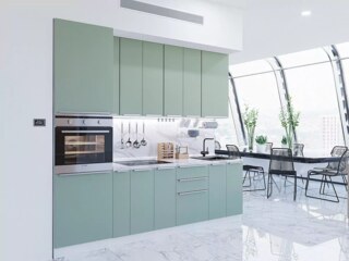 Кухня Фьюжн-03 Silky Mint, Зеленый