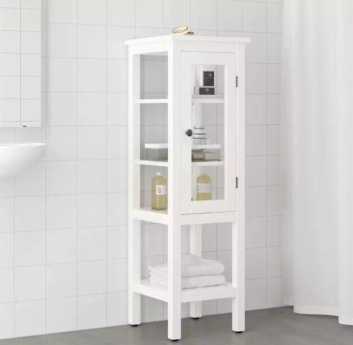 Шкаф со стеклянной дверцей HEMNES, Белый