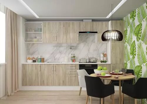 Кухня Прага Европа МДФ матовый 1,5 Пенза, Бежевый