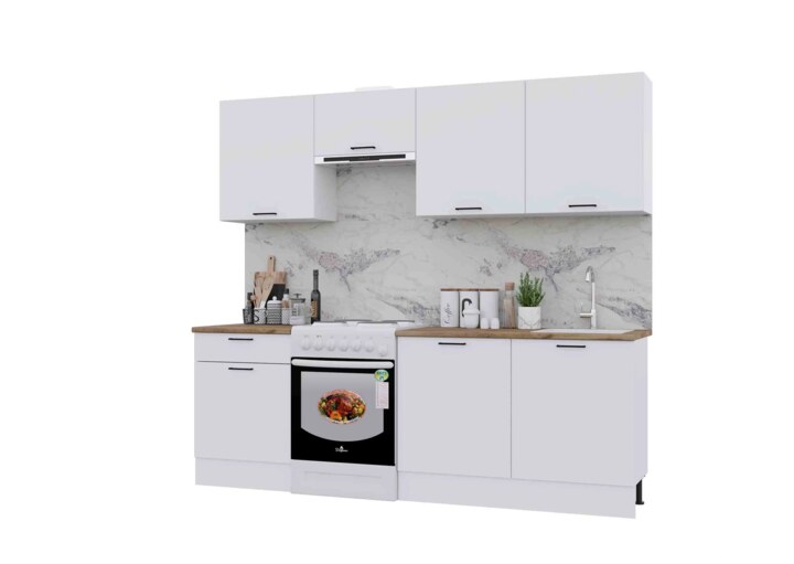 Кухня Paola 2.4м, Белый