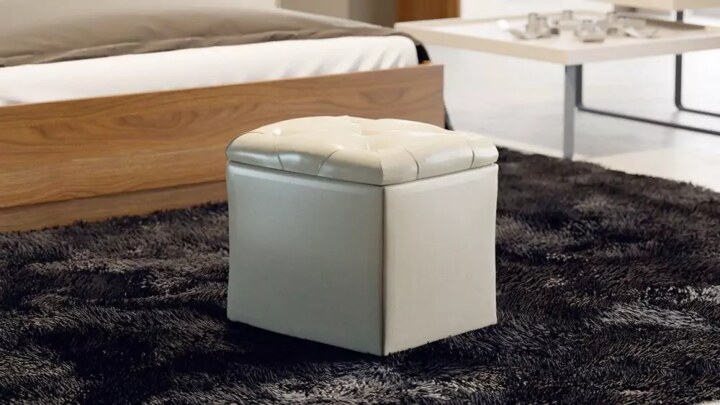 Пуф Хегги с ящиком бежевый, Бежевый