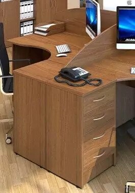 Набор корпусной мебели в офис 14 Riva, Коричневый