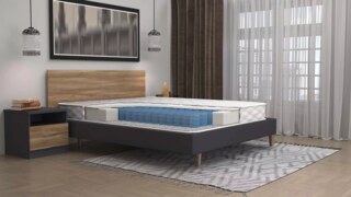 Матрас Divano Plain 140 Независимые пружины НПБ, Белый