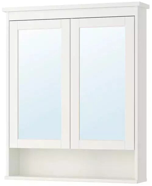 Зеркальный шкаф HEMNES, Белый