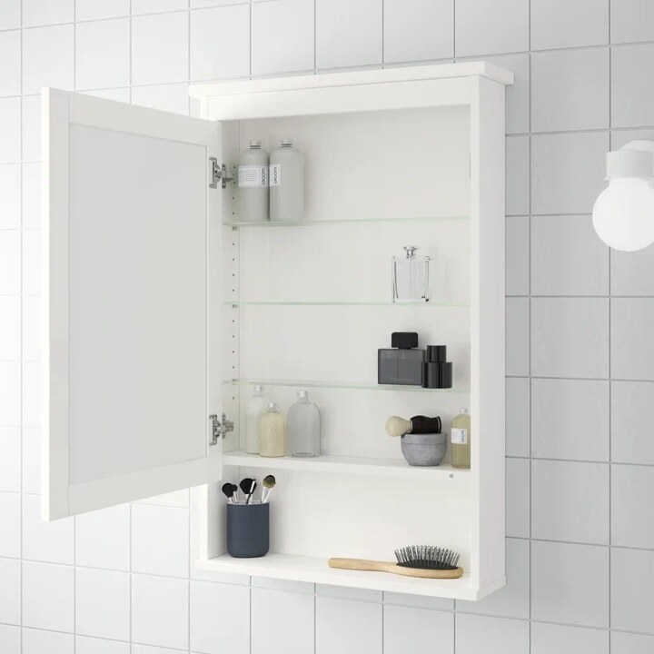 Зеркальный шкаф HEMNES, Белый
