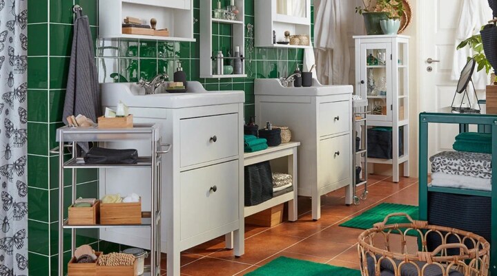 Зеркальный шкаф HEMNES, Белый