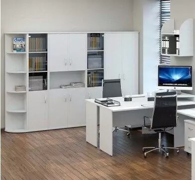 Набор корпусной мебели в офис 10 Riva, Белый