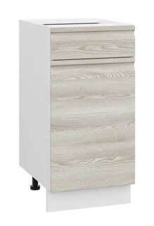 Шкаф нижний с ящиком ШН1Я 400 Бруклин клен скандинавский, Бежевый