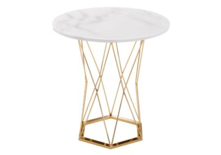 Стол Melan white / gold, Белый