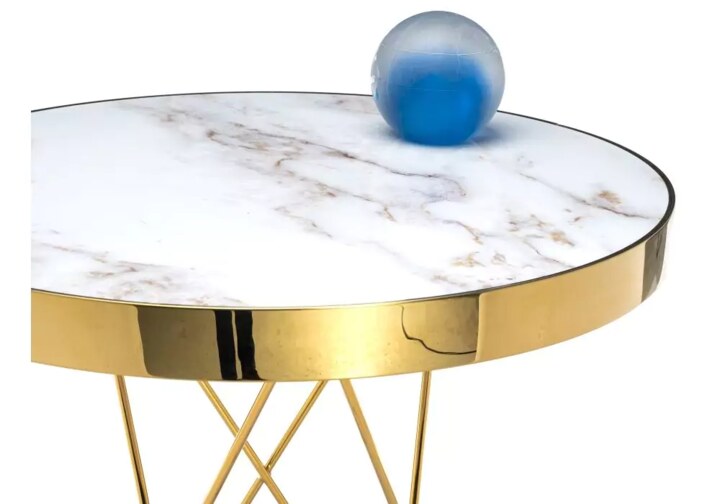 Стол Milena white / gold, Белый