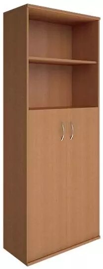 Шкаф высокий широкий 2 средние двери Riva, Белый