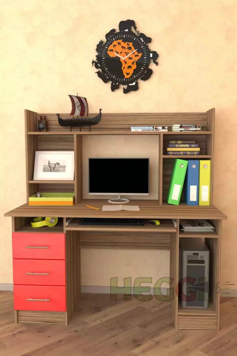 Компьютерный стол Мебелеф-34, Желтый