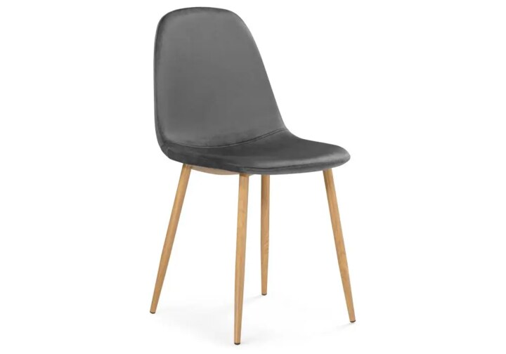 Стул Lilu dark grey / wood, Серый