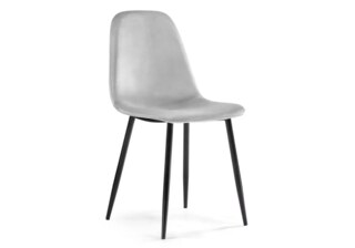 Стул Lilu light grey / black, Серый