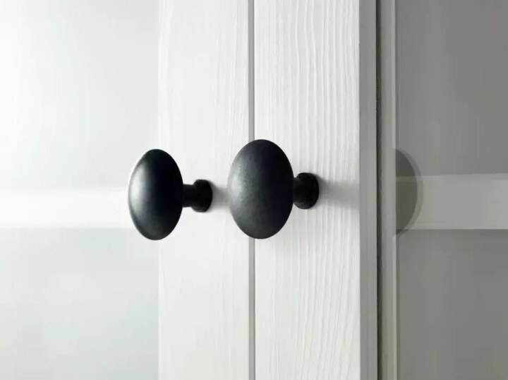 Шкаф-витрина с 3 ящиками HEMNES, Белый