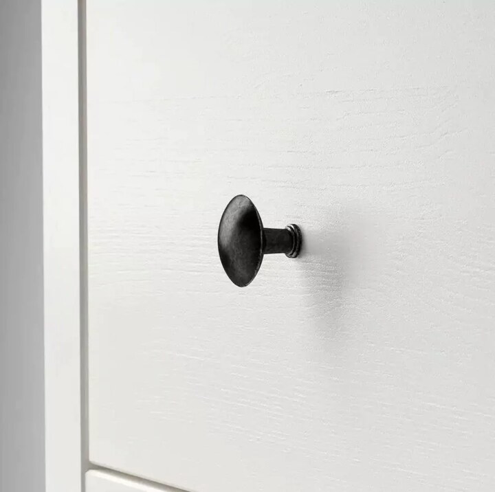 Шкаф-витрина с 3 ящиками HEMNES, Белый