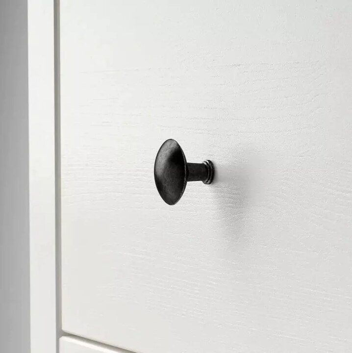 Шкаф-витрина с 3 ящиками HEMNES, Белый