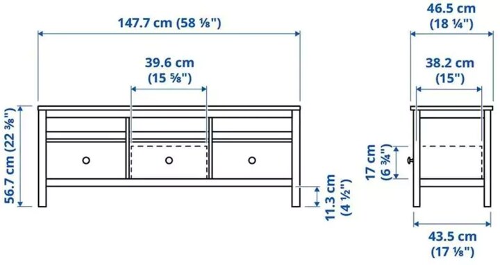 ТВ-тумба HEMNES, Коричневый