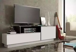 Тумба под ТВ Сигма Модерн ЛДСП 2, Белый
