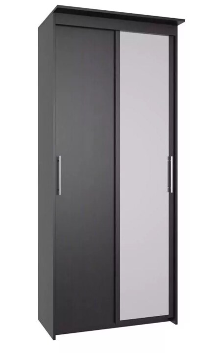 Шкаф-купе Эконом Миллениум 884х2070х573 зеркало, Коричневый