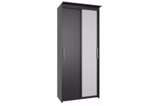 Шкаф-купе Эконом Миллениум 884х2070х423 зеркало, Коричневый