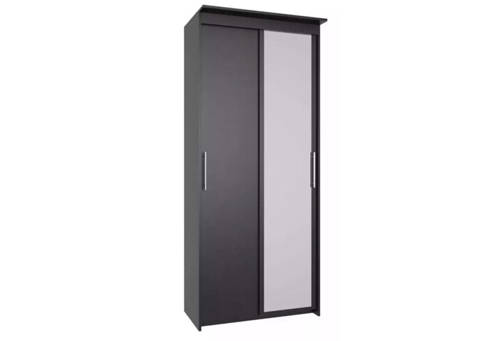 Шкаф-купе Эконом Миллениум 884х2070х423 зеркало, Коричневый