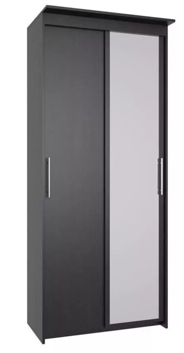 Шкаф-купе Эконом Миллениум 884х2400х573 зеркало, Коричневый