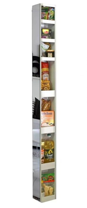 Поворотный шкафчик Иглу Шелф белое стекло, Белый