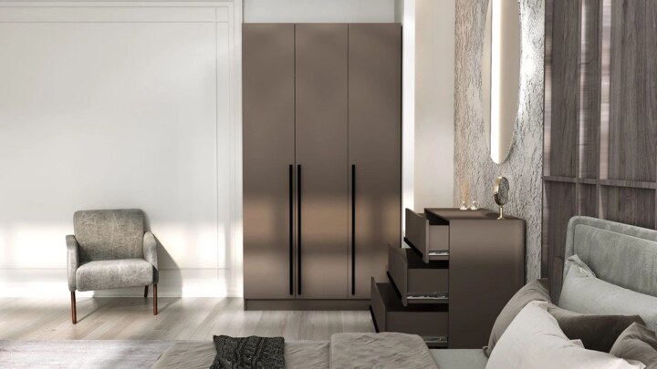 Комплект для спальни Бастион 2.0 м, Коричневый