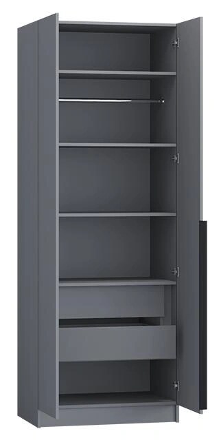 Шкаф распашной Авангард 0.8 м, Серый