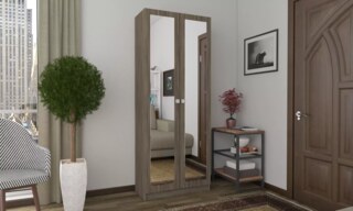 Распашной шкаф Классик Бостон 6, Коричневый