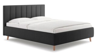 Двуспальная кровать Alma 140х200 с подъёмным механизмом багама серый, Серый