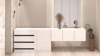 Комплект в прихожую Бастион 2.5 м, Белый