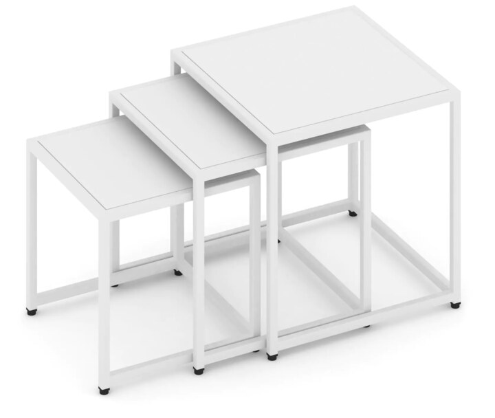 Стол журнальный Лофт дизайн 3, Белый