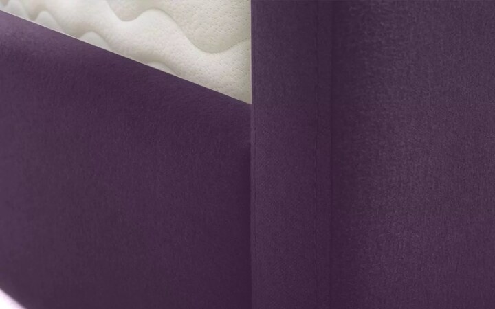 Кровать с подъемным механизмом Афина 7 140 с матрасом Divano Basic Независимые пружины НПБ дизайн 1, Фиолетовый