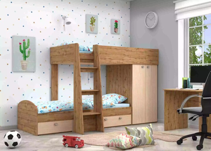 Двухъярусная кровать Golden Kids, Коричневый