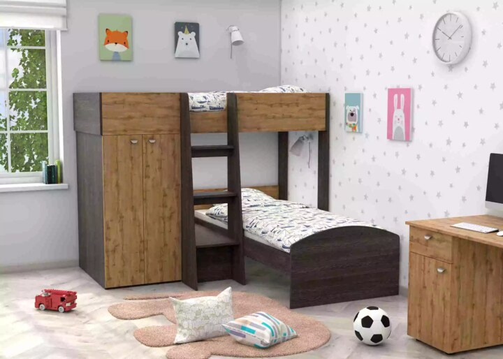 Кровать двухъярусная Golden Kids, Коричневый