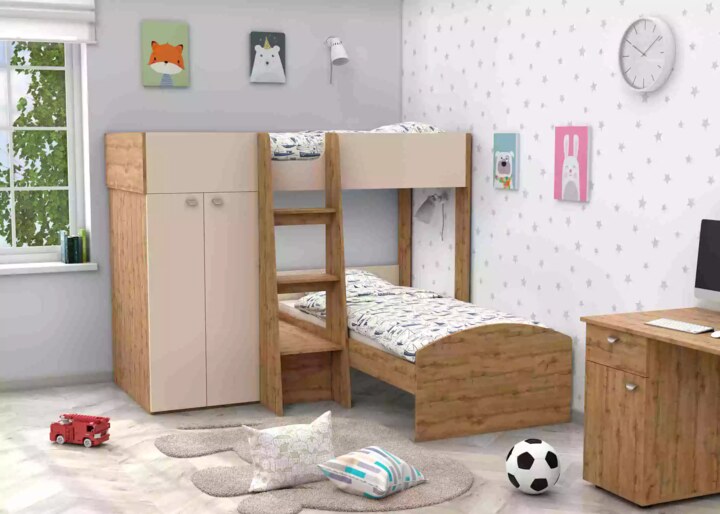 Кровать двухъярусная Golden Kids, Коричневый