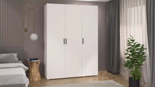 Шкаф 3-х створчатый Квадро 1500, Белый