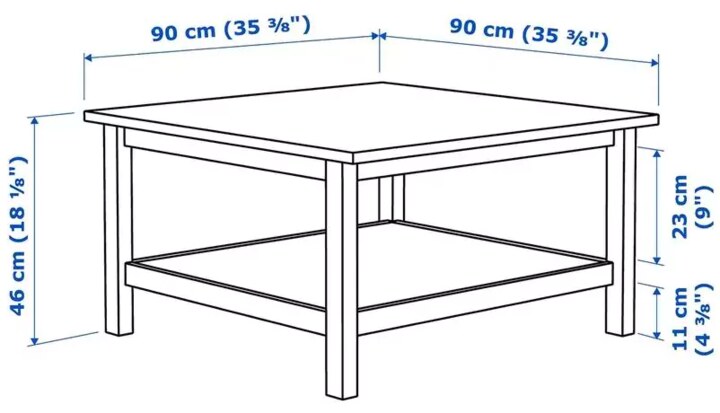 Журнальный стол HEMNES, Коричневый