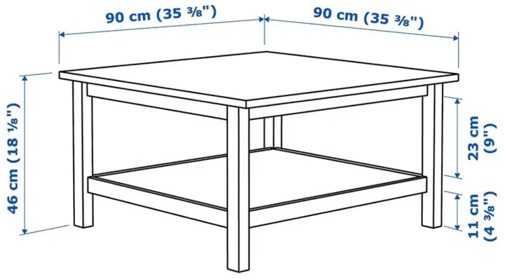 Журнальный стол HEMNES, Белый