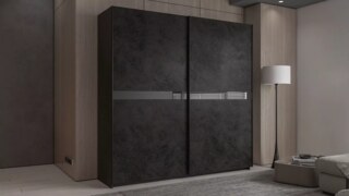 Шкаф-купе Прайм ONE Pulse дизайн 7, Черный