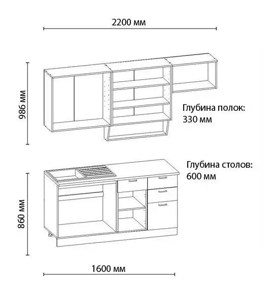 Кухня Сакура 3 мдф глянец на заказ, Бежевый