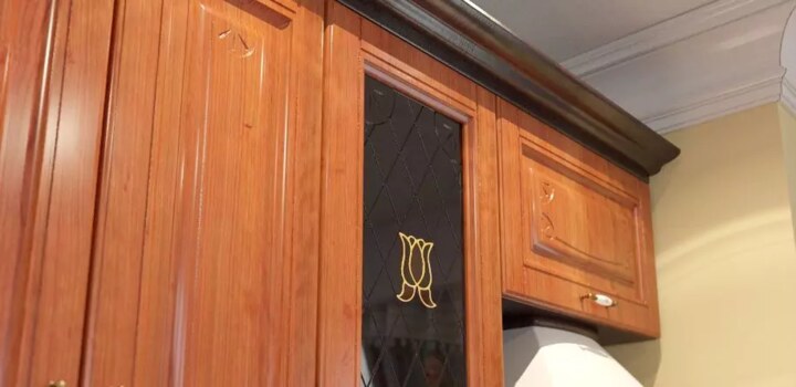 Кухня Классика 5 угловая мдф, Коричневый