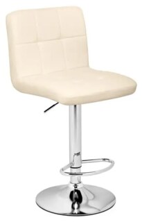 Барный стул Paskal beige / chrome, Бежевый